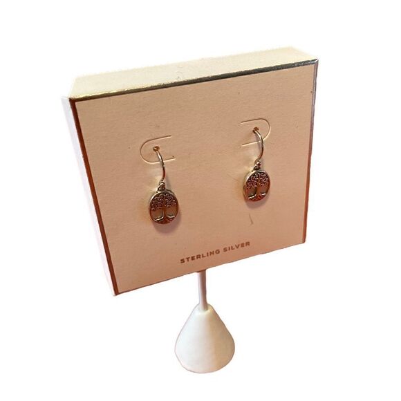 Annika Witt Sterling Silver Tree Earrings. Simple & Beautiful. - Picture 2 of 7